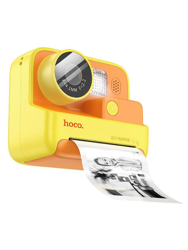 Aparat cyfrowy dla dzieci z drukarką Hoco 1MP 2,0" HD Ready DV200 zółty