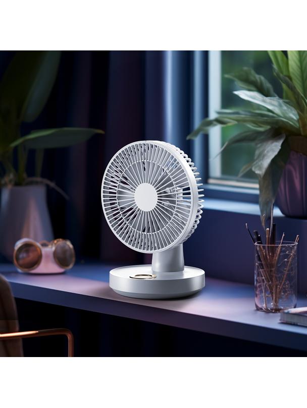 Wentylator / wiatrak biurkowy LLD-F77 biały