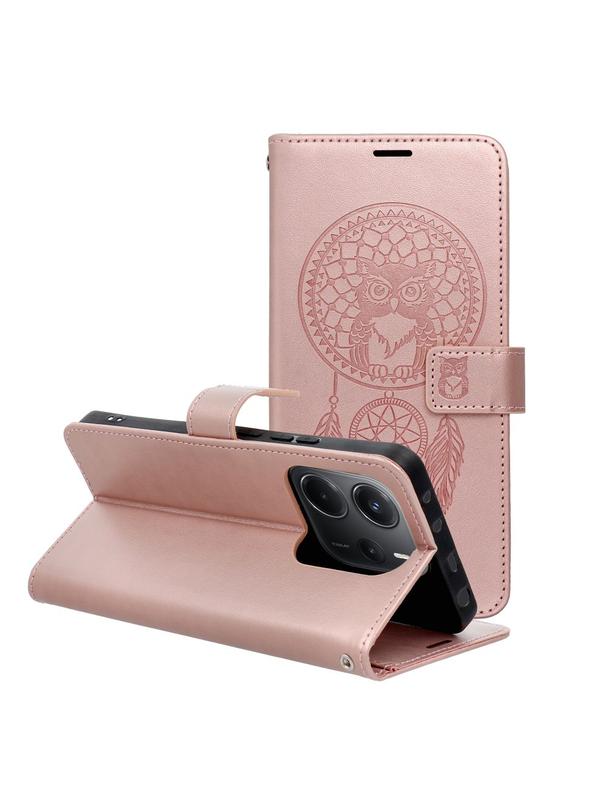 Kabura MEZZO Book do XIAOMI Redmi Note 14 5G łapacz snów złoty róż