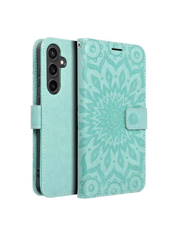 Kabura MEZZO Book do SAMSUNG S23 FE mandala zielony
