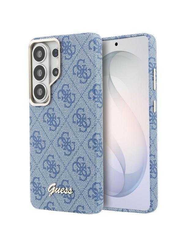 GUESS futerał do SAMSUNG S26 Ultra GUHMS26L5P4FWMSB (4G Script MagSafe) niebieski