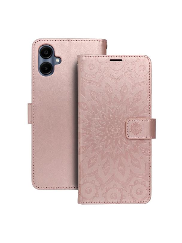 Kabura MEZZO Book do SAMSUNG A06 mandala złoty róż