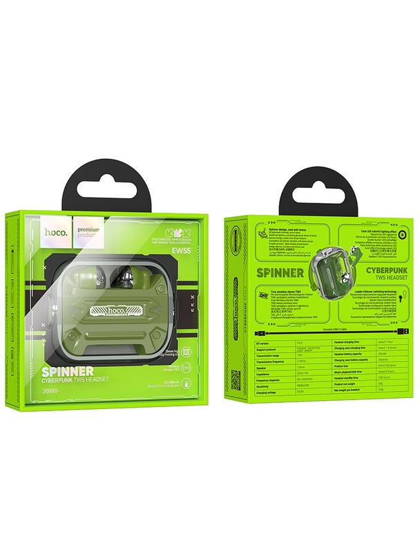 Słuchawki bezprzewodowe douszne Hoco TWS EW55 zielone