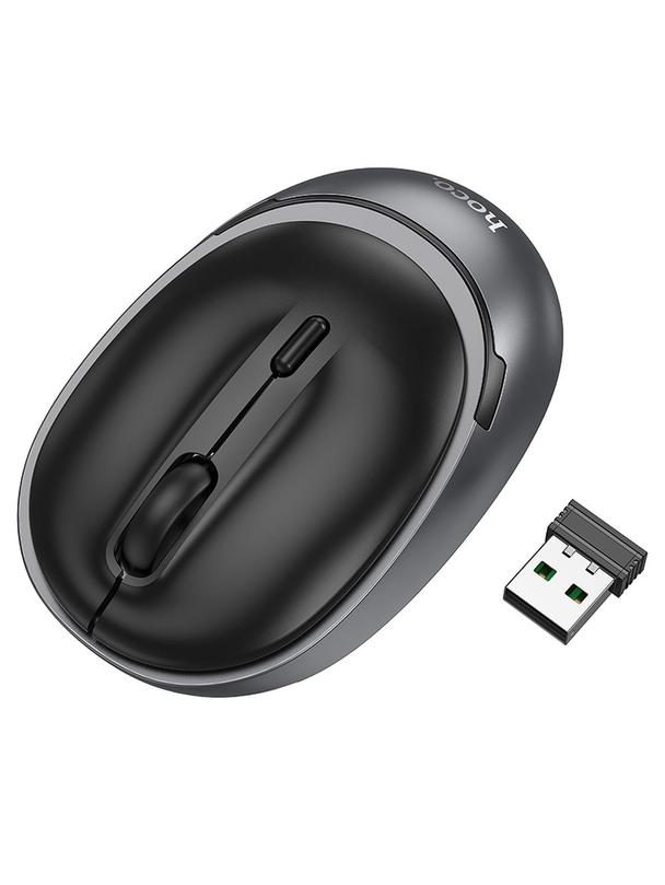 Myszka bezprzewodowa Hoco 2,4G 1600 dpi GM34 szaro czarna