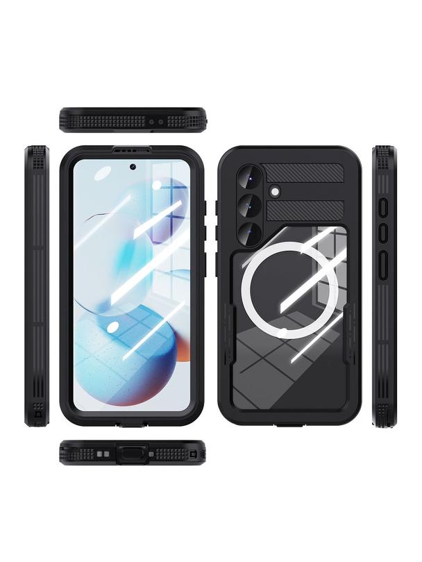 Futerał wodoodporny SHELLBOX MARS z metalowym ringiem do SAMSUNG S25 czarny