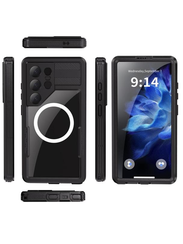 Futerał wodoodporny SHELLBOX MARS z metalowym ringiem do SAMSUNG S25 Ultra czarny