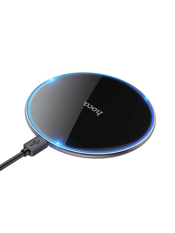Ładowarka indukcyjna Hoco 2A 15W z podświetleniem CW6 PRO czarna