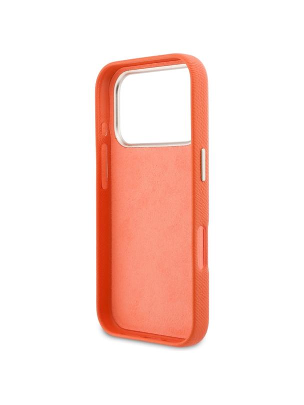 GUESS futerał do IPHONE 17 Pro Max GUHCP17X5PS4RGGO (PU FW Resin Logo) pomarańczowy