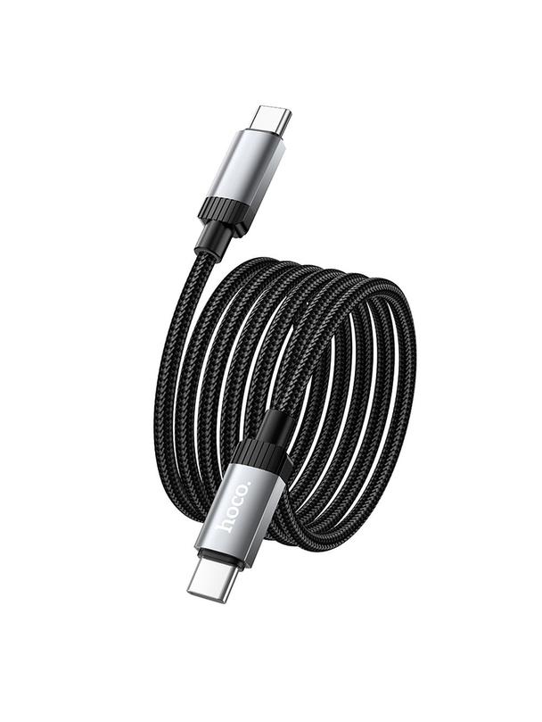 Kabel USB C do USB C Hoco 3A 60W 1 m X117 czarny