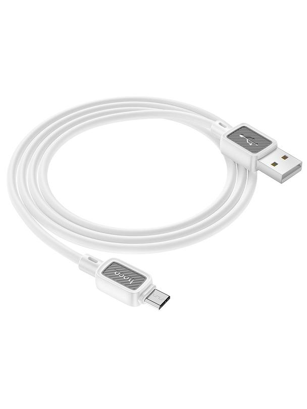 Kabel USB A do Micro USB Hoco 2,4A 1 m X108 biały