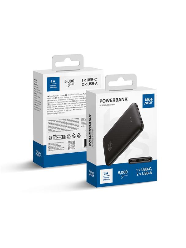 Powerbank Blue Star W0539 2A 5000 mAh czarny