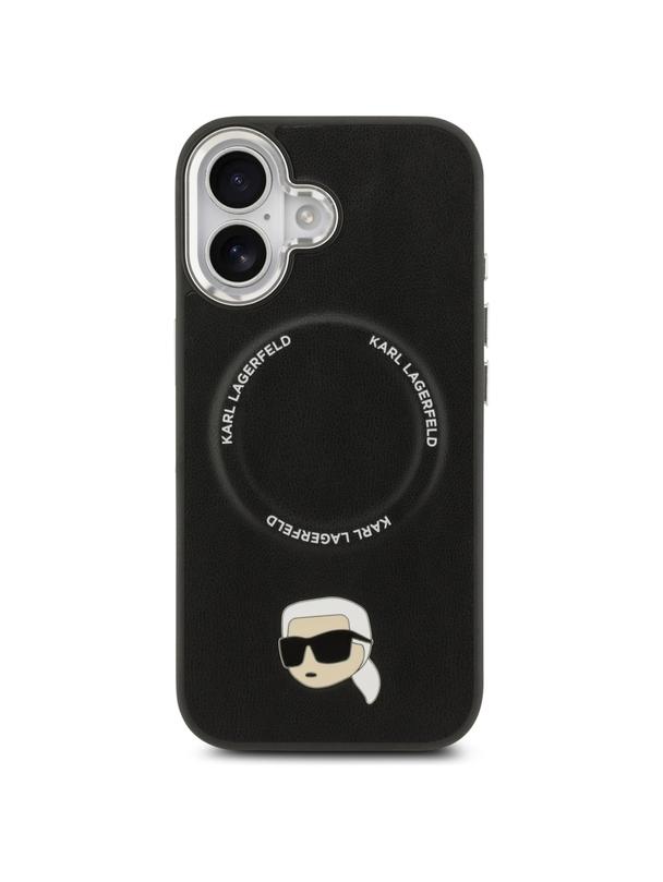 KARL LAGERFELD futerał do IPHONE 17 kompatybilny z MagSafe KLHMP17SPSMLRKLK (PU Karl Pin) czarny