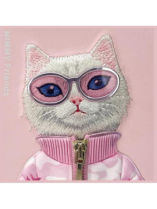 NIMMY futerał COOL&CUTE 2.0 Cat do IPHONE 15 Pro różowy