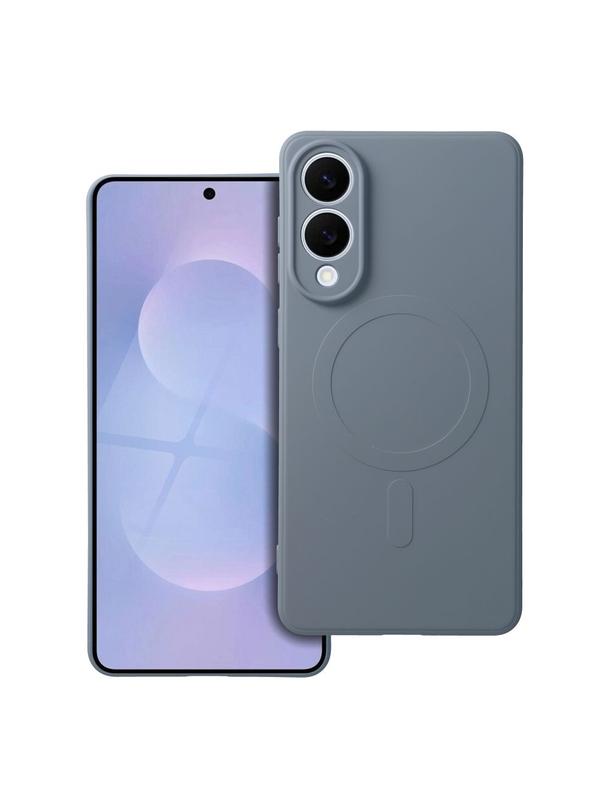 Futerał SILICONE MAG COVER kompatybilny z MagSafe do SAMSUNG S25 EDGE jasny niebieski