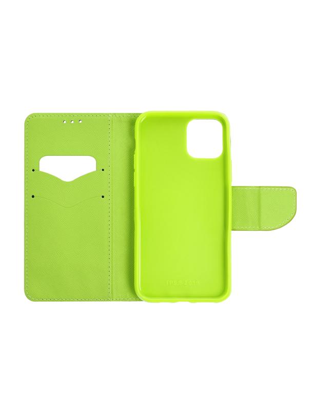 Kabura do IPHONE 17 Pro Fancy Book granatowo limonkowy