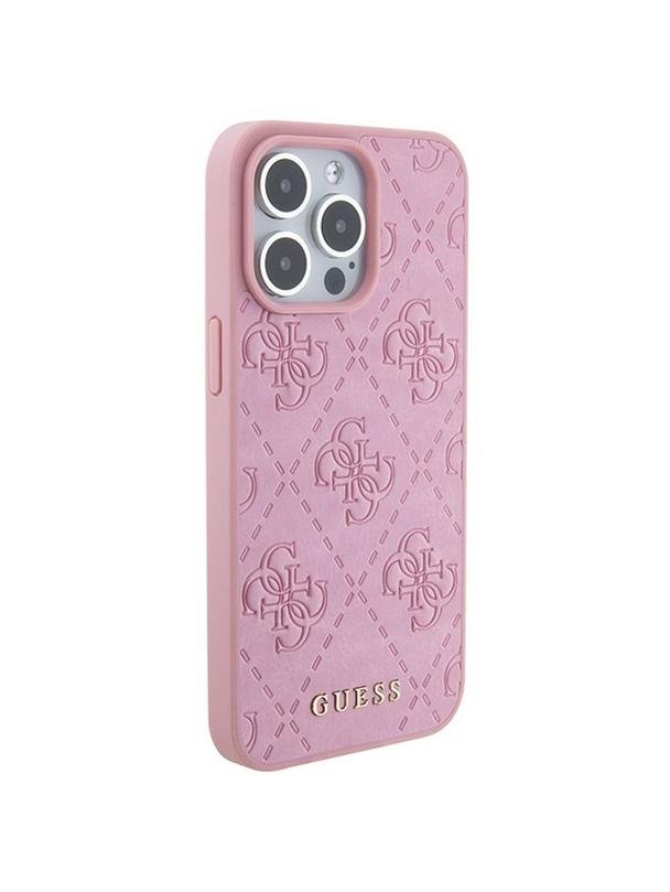 GUESS futerał do IPHONE 15 Pro GUHCP15LP4EPMP (Quilted 4G Classic) różowy