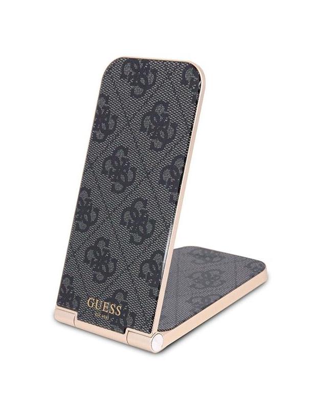 Ładowarka indukcyjna 2w1 Guess zgodna z MagSafe 15W składana GUDCFAL4PEGK złota