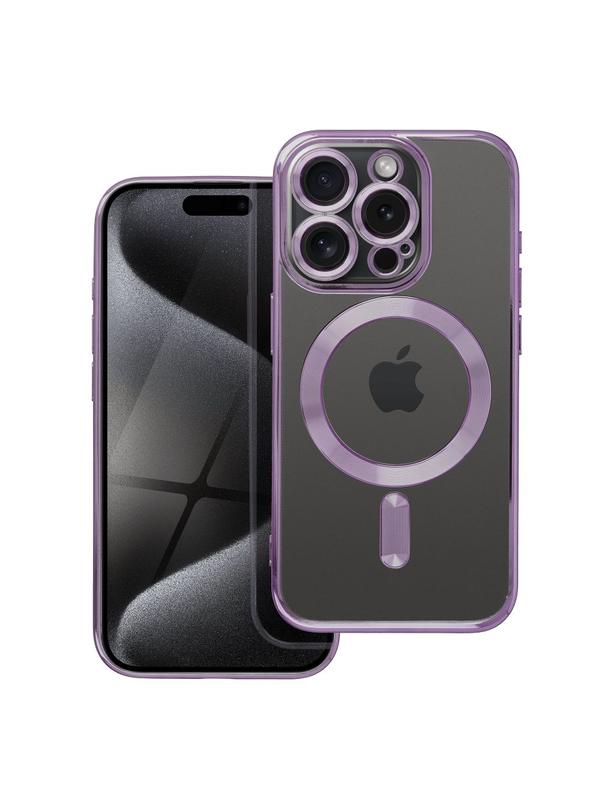 Futerał ELECTRO MAG COVER kompatybilny z MagSafe do IPHONE 15 Pro fioletowy