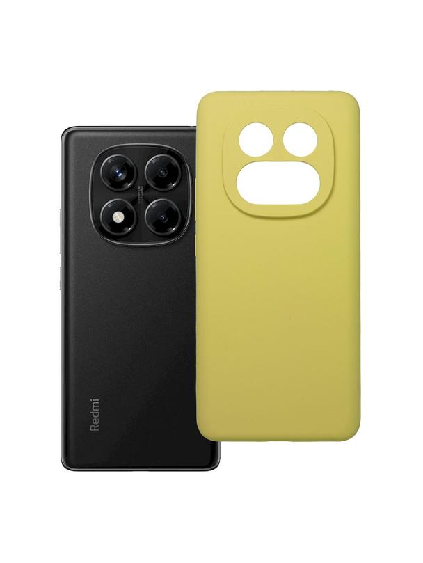 Futerał SILICONE 2mm do XIAOMI REDMI NOTE 14 Pro 4G żółty