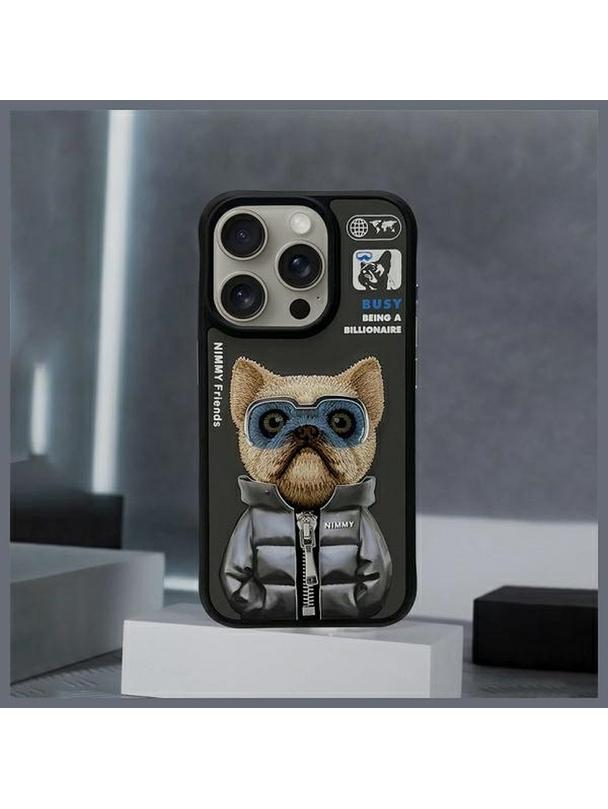 NIMMY futerał COOL&CUTE 2.0 Dog do IPHONE 15 Pro czarny