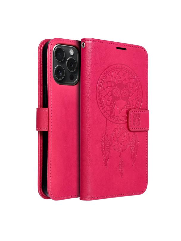 Kabura MEZZO Book do IPHONE 15 Pro Max łapacz snów magenta