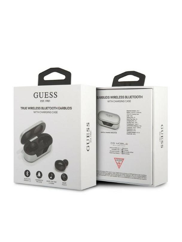 GUESS słuchawki bezprzewodowe bluetooth TWS + stacja dokująca GUTWST31EG (BT5 Classic) szare