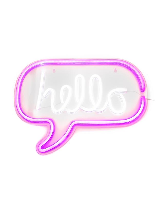 NEON NA ŚCIANĘ LED na USB - Hello model