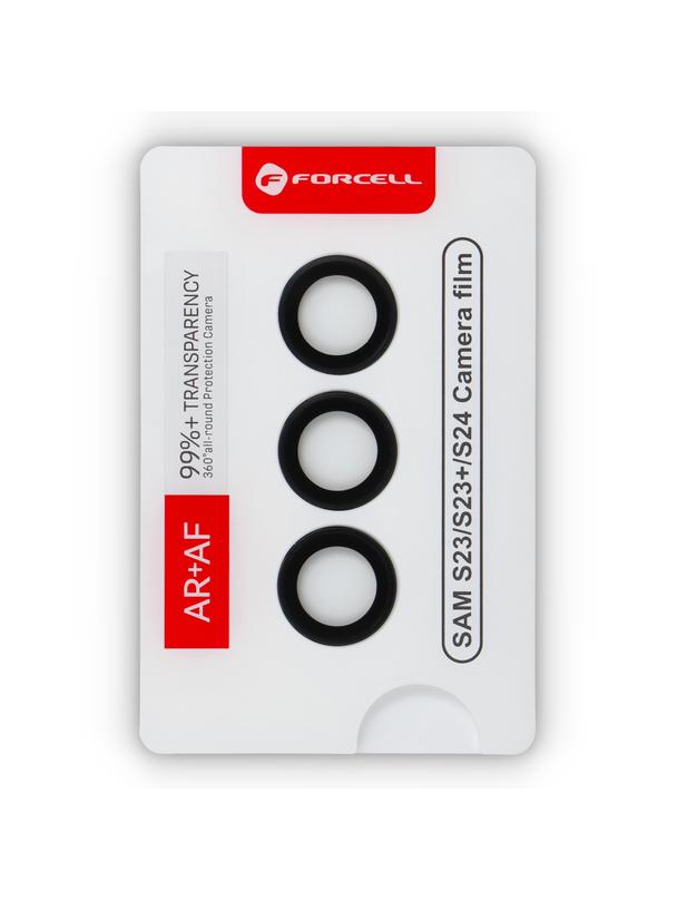 Szkło hartowane na aparat do Samsung S24 Forcell Premium czarne