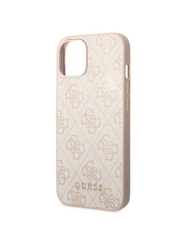 GUESS futerał do IPHONE 14 GUHCP14SG4GFPI (4G Gold Logo) różowy