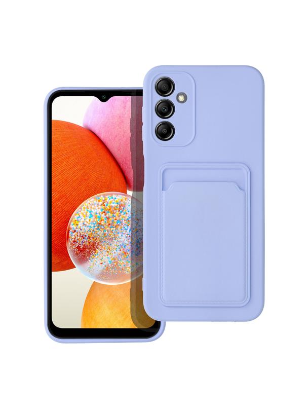 Futerał CARD CASE do SAMSUNG A14 5G / A14 4G fioletowy