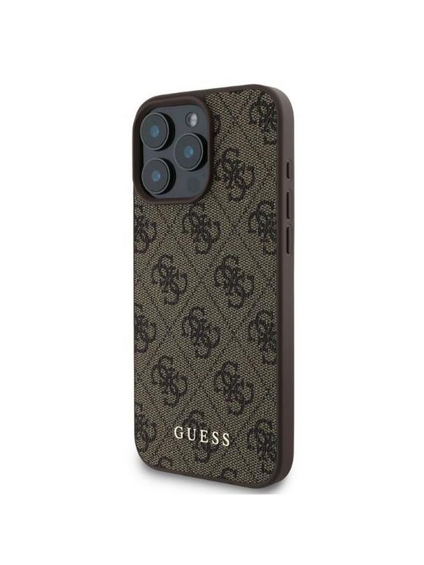 GUESS futerał do IPHONE 16 Pro GUHCP16LG4GFBR (PU 4G Classic) brązowy