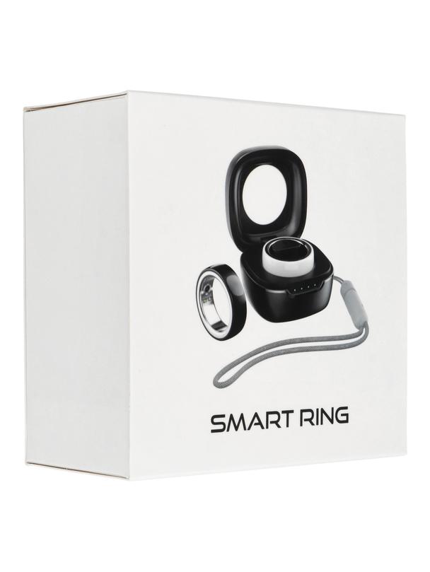 Smart Ring R8- inteligentny pierścień ceramiczny ze stacją ładującą rozmiar 20mm czarny