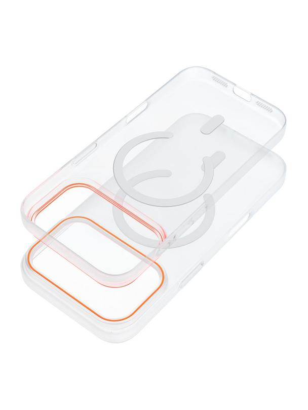 Futerał GO ORANGE kompatybilny z MagSafe do IPHONE 17 Pro Max transparentny