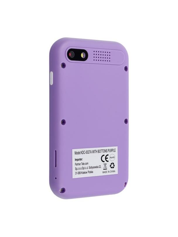 Konsola do gier dla dzieci z ekranem IPS 2,4" z przyciskami KDC-0027A fioletowy