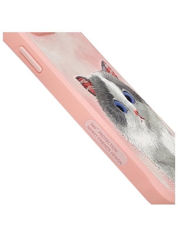 NIMMY futerał BIG EYED PET 2.0 Cat do IPHONE 15 Pro różowy