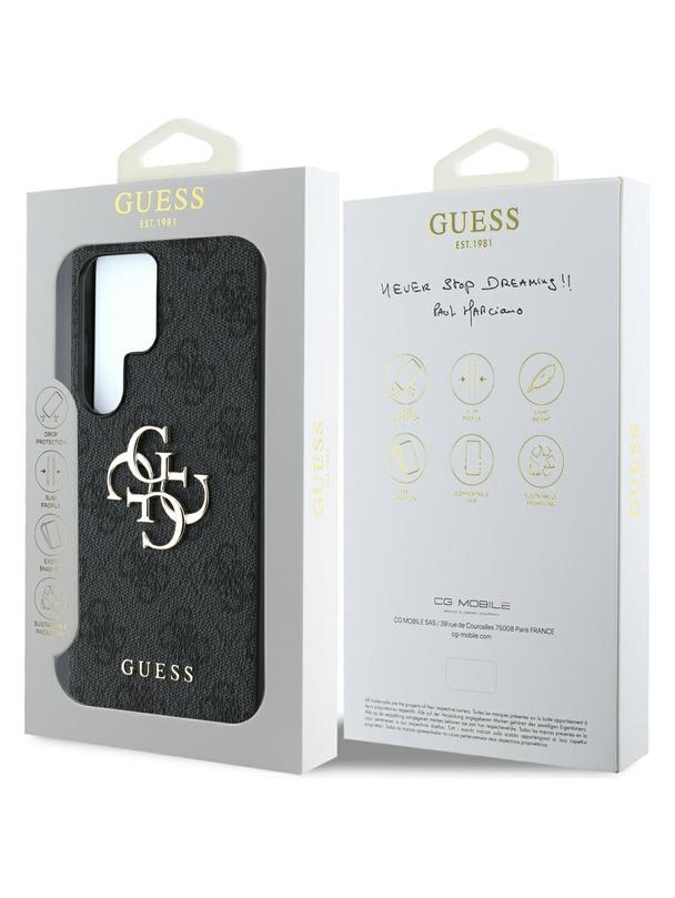 GUESS futerał do SAMSUNG S25 Ultra GUHCS25L4GMGGR (4G PU Big Logo) czarny