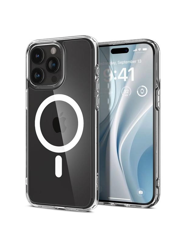 SPIGEN futerał ULTRA HYBRID MAG kompatybilny z MagSafe do IPHONE 15 Pro white