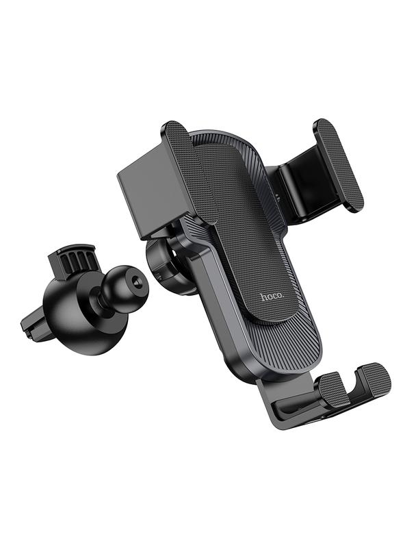 Uchwyt na telefon do samochodu grawitacyjny Hoco do kratki CA103 czarny