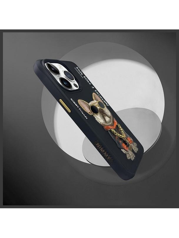 NIMMY futerał GLASSES COOL DOG do IPHONE 15 Pro czarny