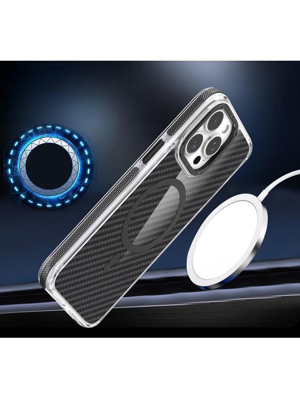 Futerał FIBER kompatybilny z MagSafe do SAMSUNG S24 / S25 czarny