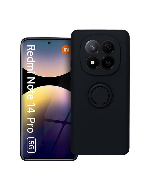 Futerał SILICONE RING do XIAOMI Redmi Note 14 Pro 5G czarny