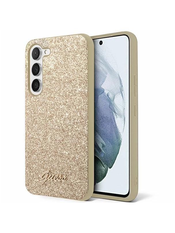 GUESS futerał do SAMSUNG S24 GUHCS24SHGGSHD (Glitter Script) złoty