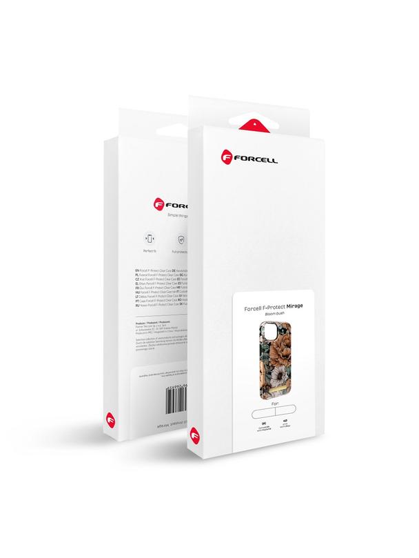 Etui na iPhone 15 Forcell F-Protect Mirage zgodny z MagSafe bloom bush