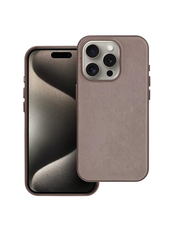 Futerał WOVEN MAG COVER kompatybilny z MagSafe do IPHONE 15 Pro jasny brązowy