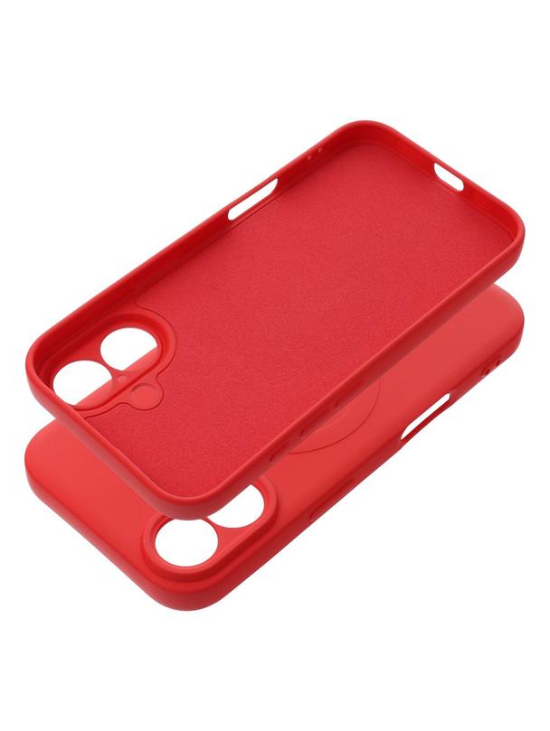 Futerał SILICONE MAG COVER kompatybilny z MagSafe do IPHONE 16 czerwony
