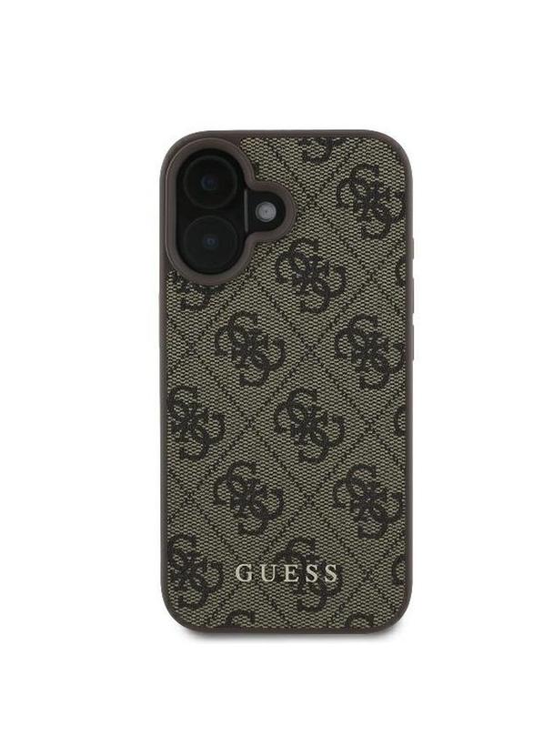 GUESS futerał do IPHONE 16 Plus GUHCP16MG4GFBR (PU 4G Classic) brązowy