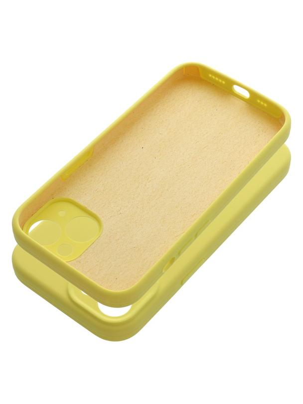 Futerał SILICONE 2mm do IPHONE 15 żółty
