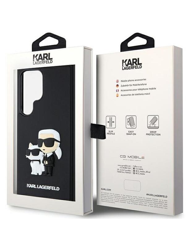 KARL LAGERFELD futerał do SAMSUNG S24 Ultra KLHCS24L3DRKCNK (3D RUBBER KC NFT) czarny