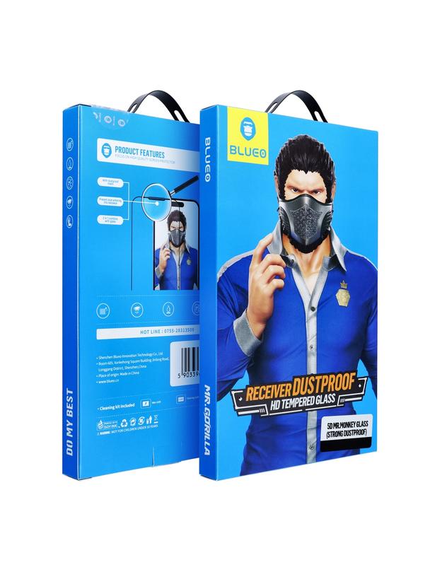 Szkło Hartowane 5D Mr. Monkey Glass - Apple iPhone 17 czarny (Strong Dustproof)