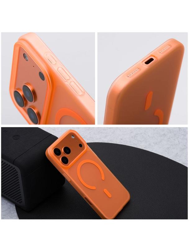 Futerał GO ORANGE kompatybilny z MagSafe do REDMI 15C pomarańczowy